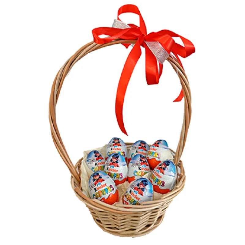 Корзинка с шоколадными яйцами, доставка Гдов
